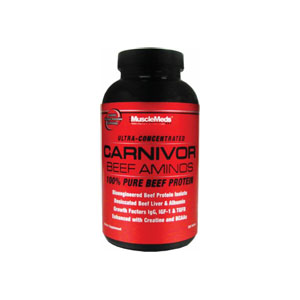 MUSCLE MEDS }bXbY CARNIVOR BEEF AMINOS r[tEA~m 300