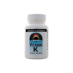 SOURCE NATURAL \[Xi` Vitamin K 500mcg 200/200