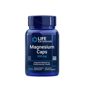 LIFE EXTENSION CtGNXeV, Magnesium Caps }OlVE@Lbv 500mg 100JvZ 