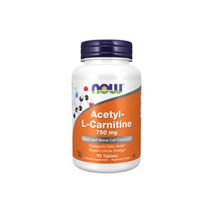 NOW ナウ Acetyl-L Carnitine アセチルL-カルニチン 750mg 90錠/90回