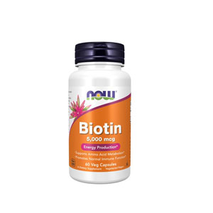 NOW iE Biotin rI` 5000mcg 60xWJvZ/60