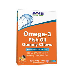 NOW iE Omega-3 Fish Oil Gummy Chews  IKR`AuO~ 36O~/36