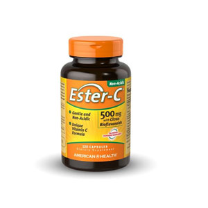 AMERICAN HEALTH AJwX Ester-C with Citrus Bioflavonoids GX^[C 500mg 120JvZ/120