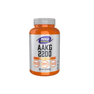 NOW ナウ   AAKG 2200 180ベジカプセル (１カプセル550 mg)/45回