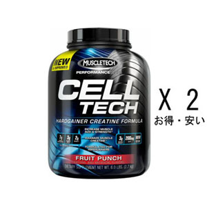MUSCLE TECH }bXebN New CELL-TECH pEZebN 2.72kg/28E2܂Ƃߔ